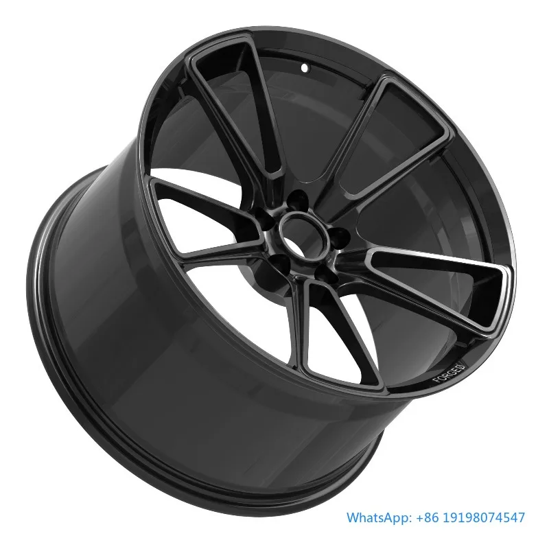 

Customized Multi-spoke Bright Black Forged Aluminum Alloy Passenger Car Wheels New Energy Sport Rims