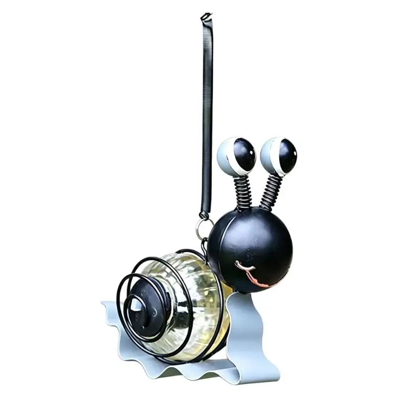 Solar Snail Yard Accent Lamp with Automatic Evening Lighting, Patio Lawn and Planter Statue for Outdoor Display, 1 D2RD