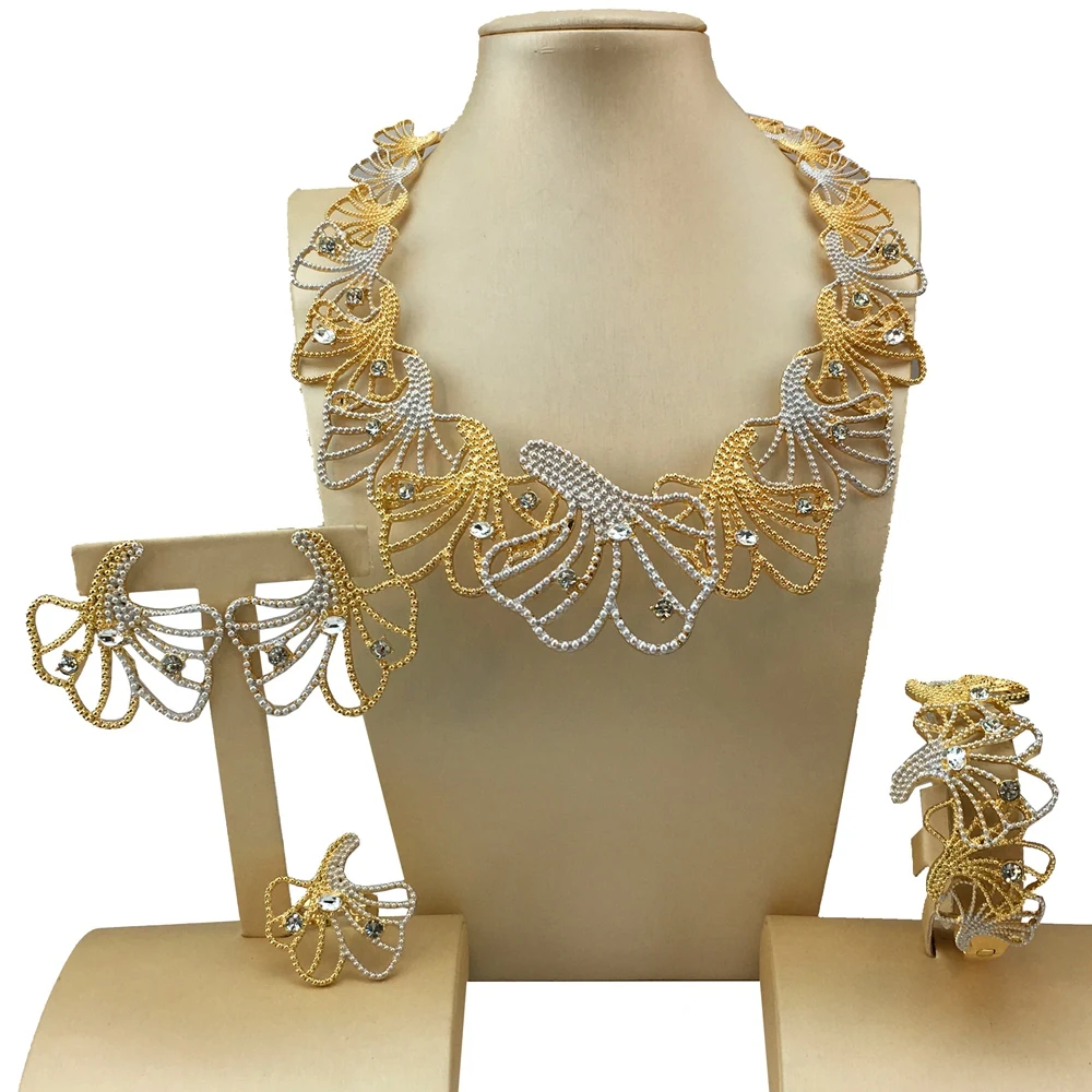 Newest  Italian Jewelry Sets Bridal Necklace  Wedding Engagement and Gift FHK18829
