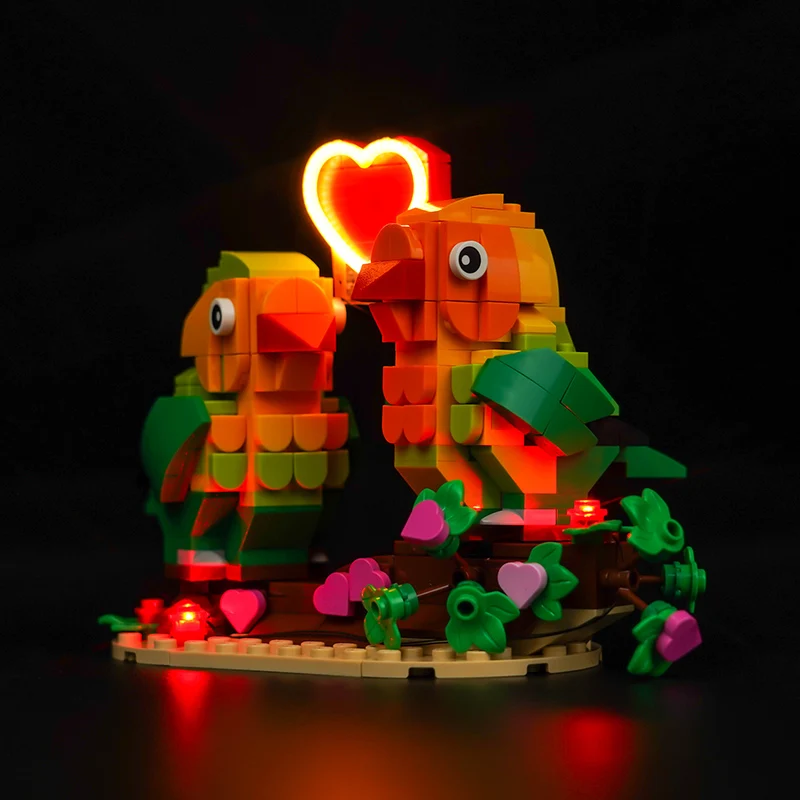 The Vonado LED 40522 set is suitable for Valentine Lovebirds building blocks (including lighting accessories only)