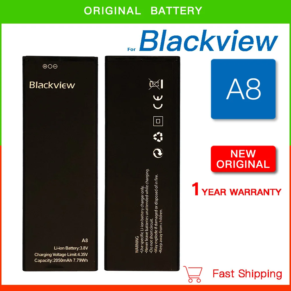 

100% Original New 2050mAh A8 Battery For Blackview A8 A 8 / Senseit 403499P Mobile Phone High Quality Replacement Batteries