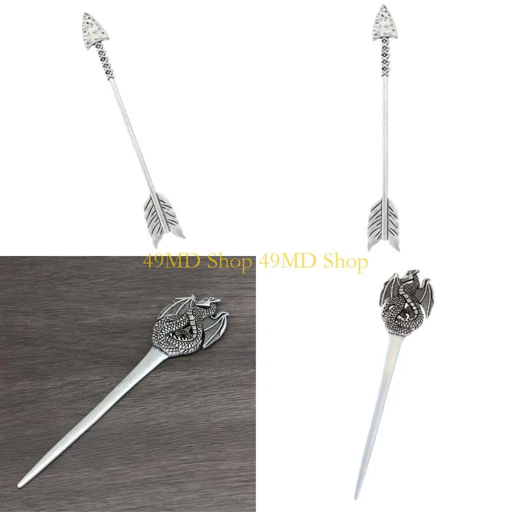 

49MD Metal Hair Pin Dragon Hair Hair Styling Western Hairpin Accessories