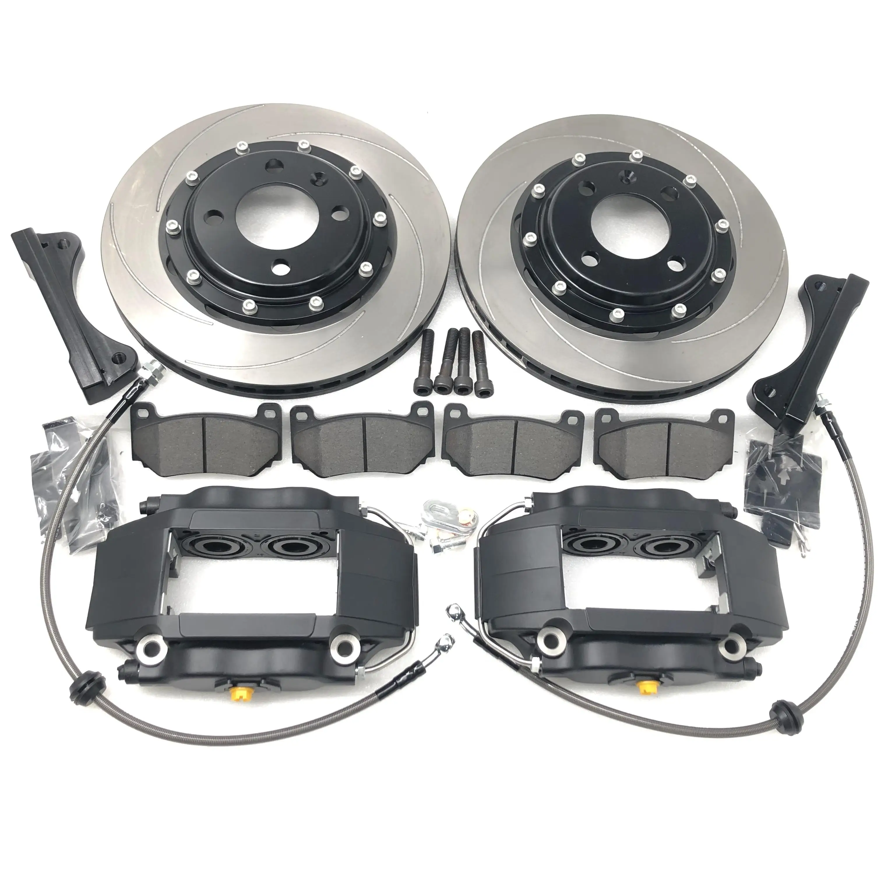 Jekit Top Quality Upgrade Car Brake 4 Pot JK7600 Caliper Red/black/yellow For Abarth 500 Abarth 595
