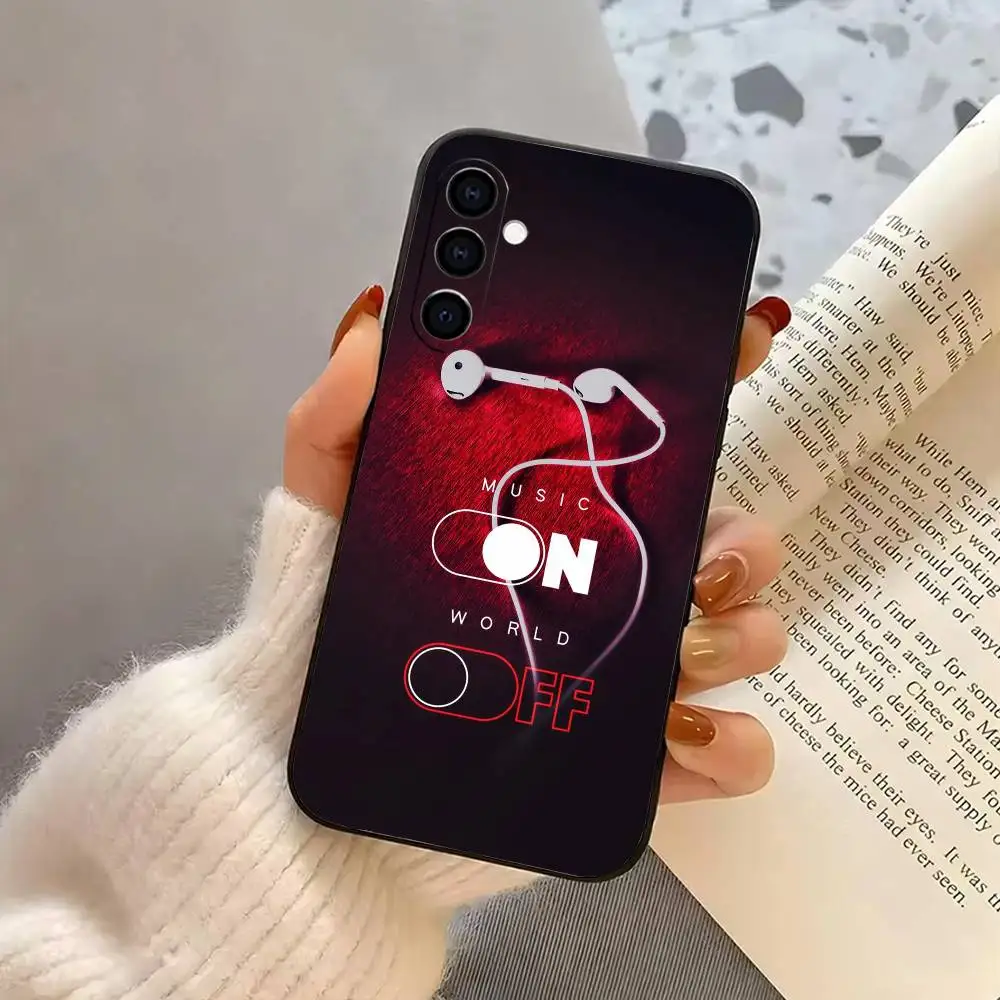 حافظة هاتف رائعة N-NF R-Rapper-es لهاتف سامسونج جالاكسي A73، A72، A71، A70، A53، A52، A51، غطاء أسود ناعم آخر