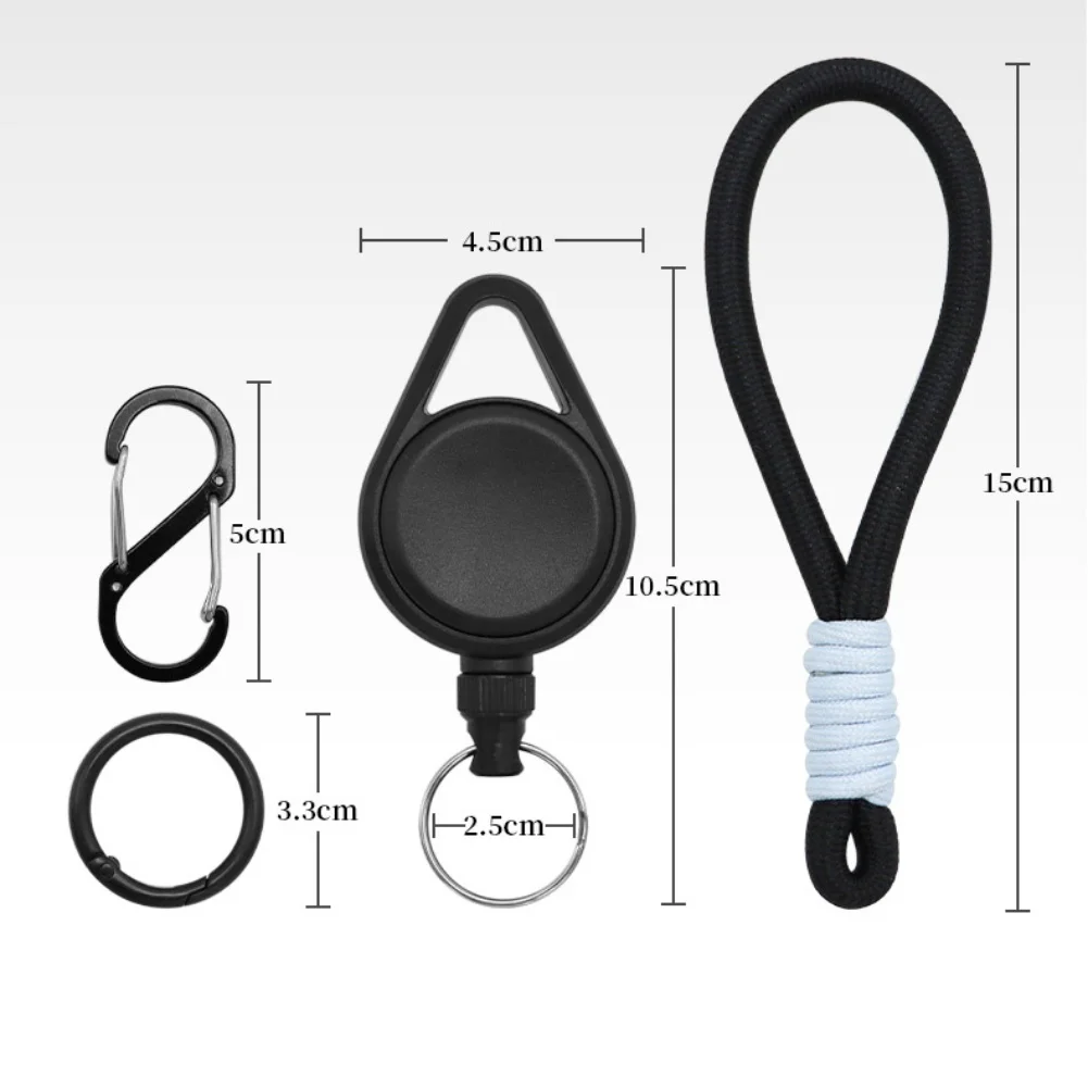 

Badge Holder Card Holder Retractable Keychain 60cm Backpack Lanyard For Camping Hiking Travel Accessory