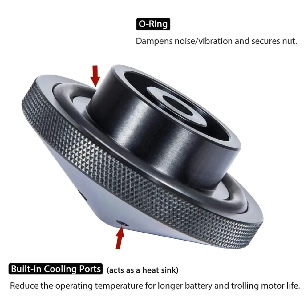 

Eliminator Trolling Motor Prop Nut for MinnKota 35-70Lb Models (GFEL-MKS-BK-DP) Wear Parts