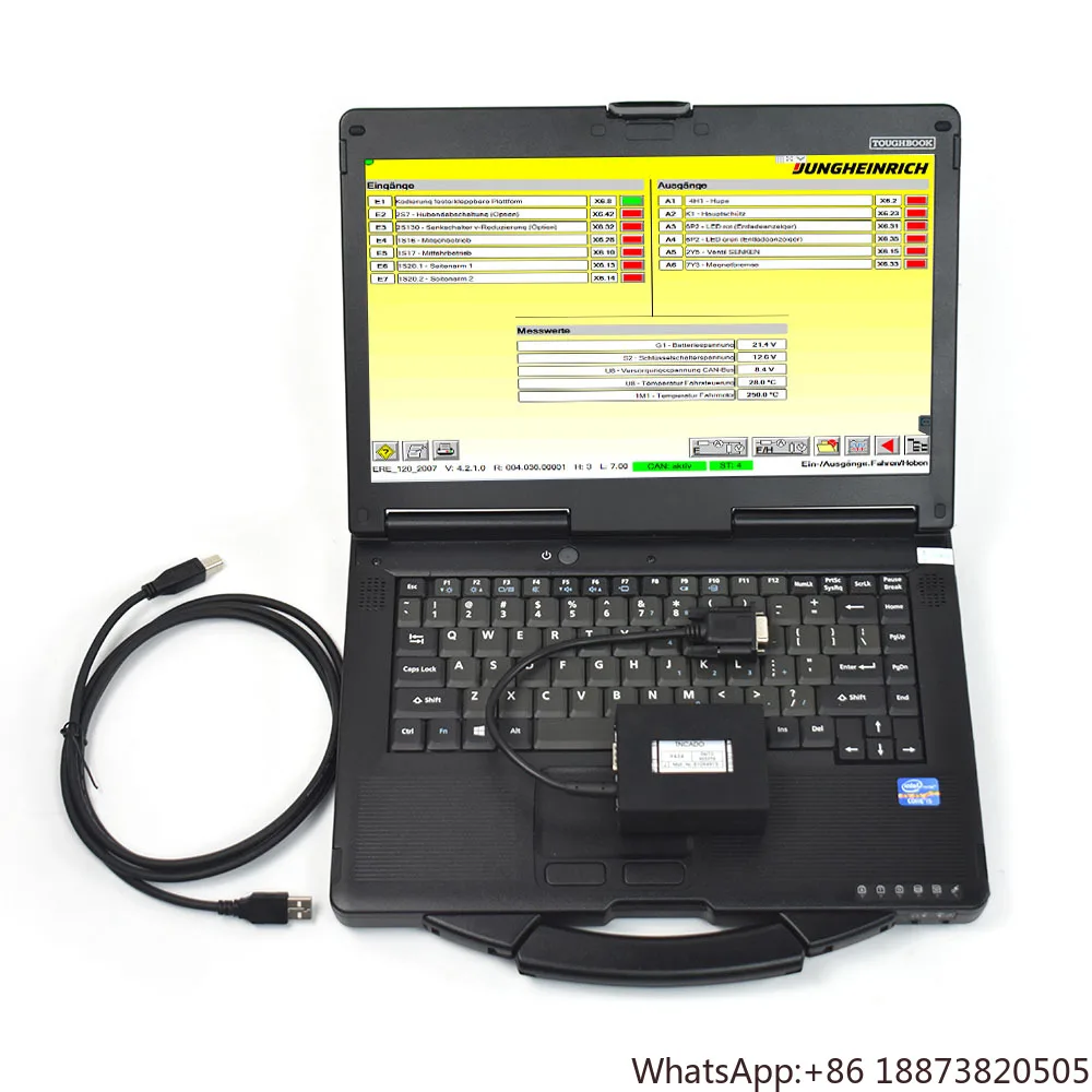 

Thoughbook CF53 LAPTOP Judit Incado Box Diagnostic Kit Jungheinrich Forklift TRUCK auto diagnostic tool JUDIT-4 ET&SH