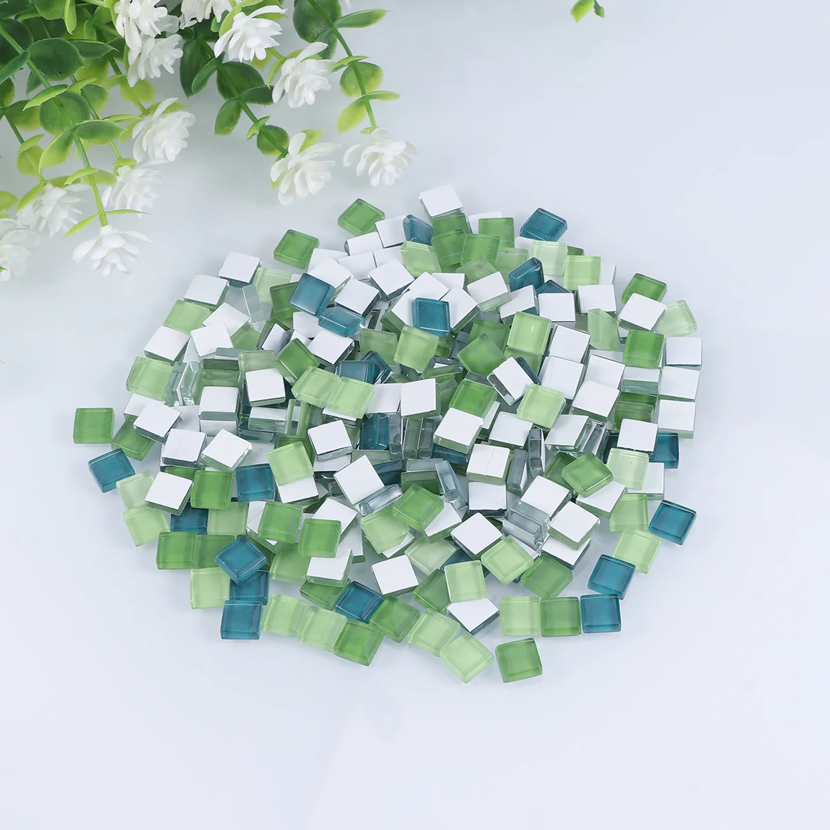 300 قطعة مواد ديكور فسيفساء ملونة كريستال زجاج بلاط الحائط قشر عصا مقاوم للماء مقاومة للحرارة لغرفة المعيشة المطبخ
