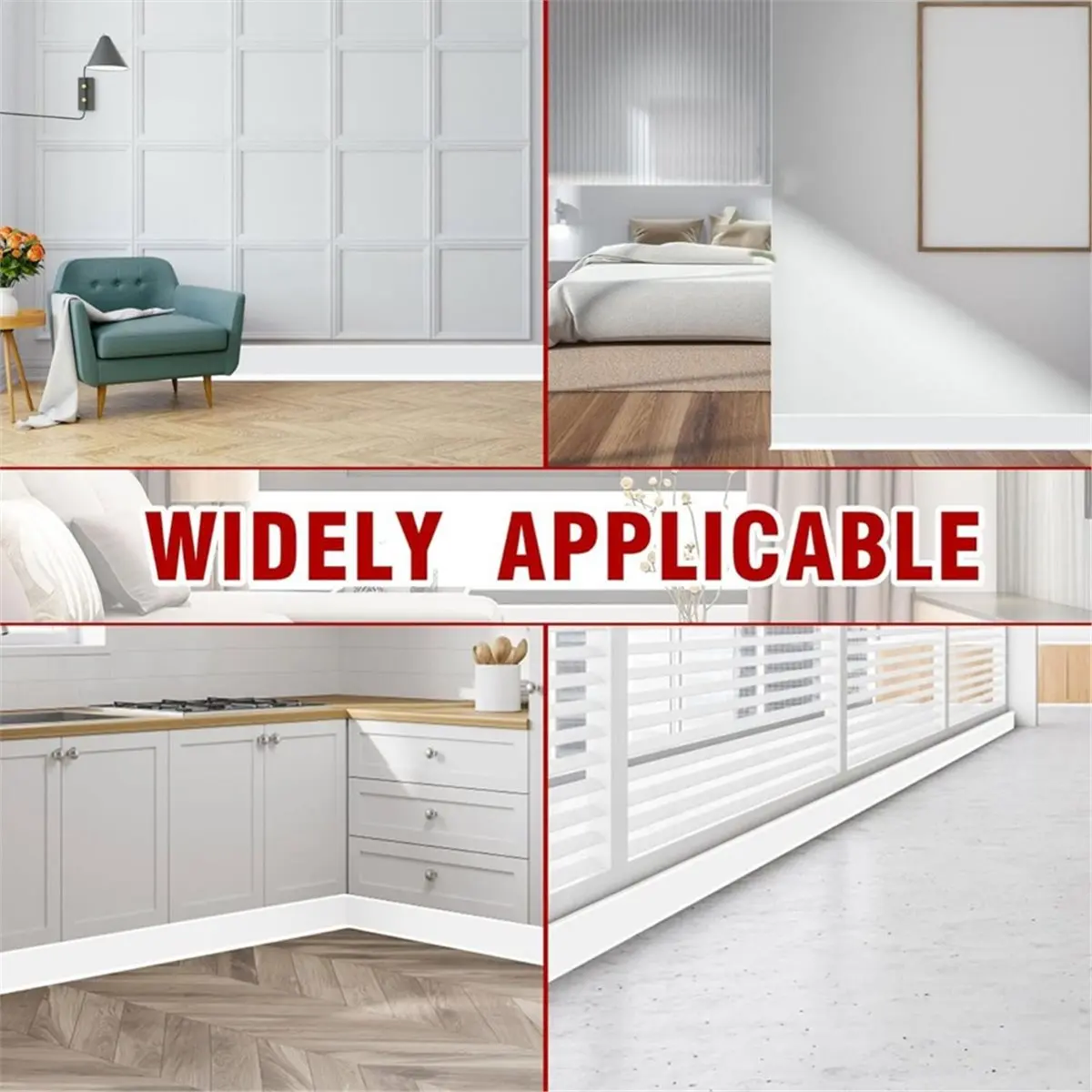 Utility Design Vinyl Wall Base Baseboard Molding Trim 4