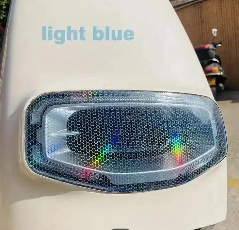 Car Motorcycle Vinyl Wrap Foil Laser Honeycomb Headlight Taillight Tint Film Modify Color Changing Stickers Car Styling