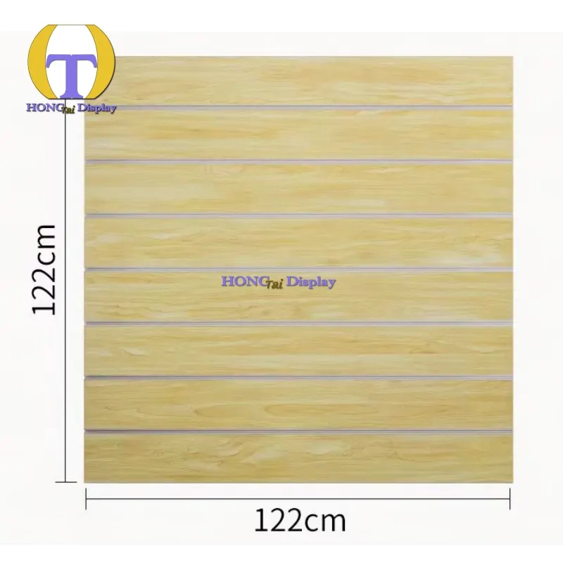 Custom.P2 Standard Slatwall Panel for Retail Shop Display Moisture-Proof and Formaldehyde Emission Compliant Slatwall