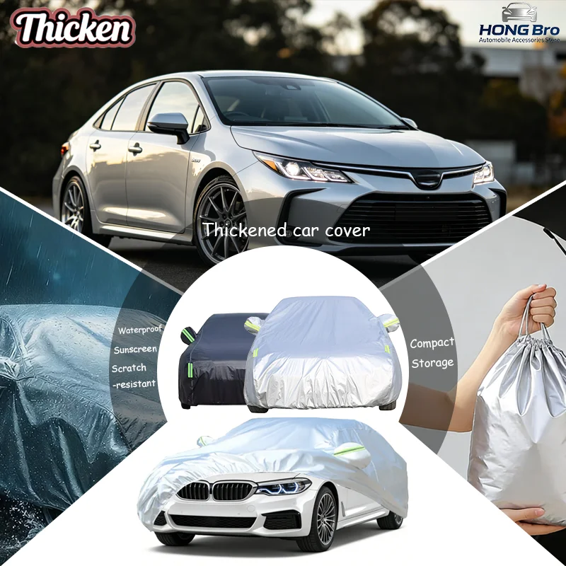 

For Toyota Corolla 160 / E170 / E180 2012-2018 Full Car Cover Oxford Cloth, Outdoor Sun & UV Protection, Rain/Snow/Dust