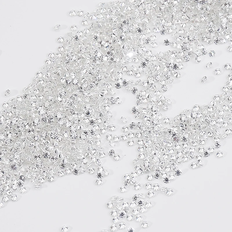 Rundschliff 0,7–2,9 mm 1 Karat Rolle Moissanit D Farbe VVS1 Kleiner Nahkampf-Lieferant mit losem Edelstein – Detail 8