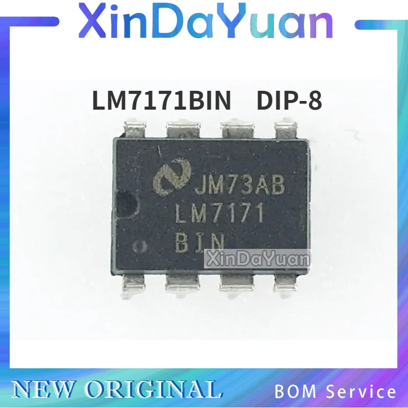 5 pcs  LM7171AIN LM7171BIN LM7171 DIP-8  Voltage Feedback Amplifier IC