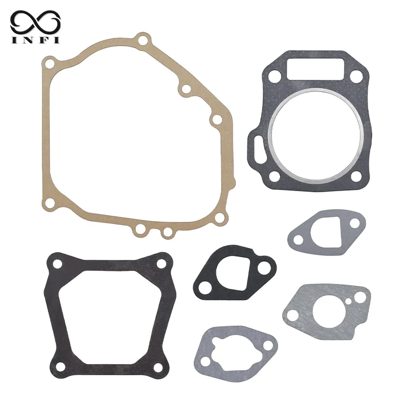 Juego completo de juntas de 7 piezas para motores GX160 GX200 5.5HP 6.5HP, kit completo para cortacésped, bombas, paleta eléctrica, piezas de generador