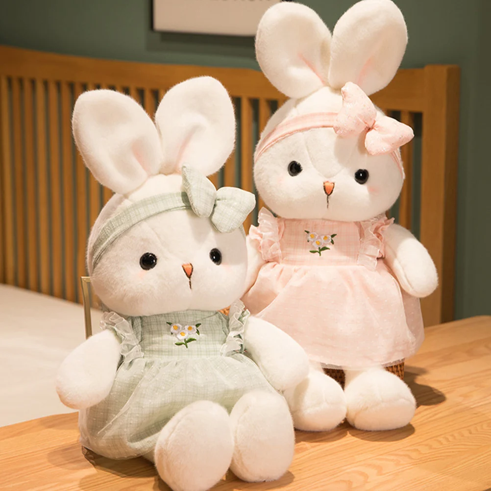 Plush Bunny Toys Rabbit Decor Stuffed Animal Girls Party Decorations Child