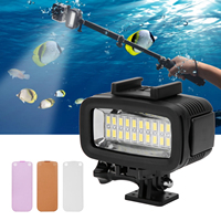 40m Underwater Photography Fill Light Waterproof Diving Camera LED Video Light 5500K Underwater LED Light Underwater Video Light