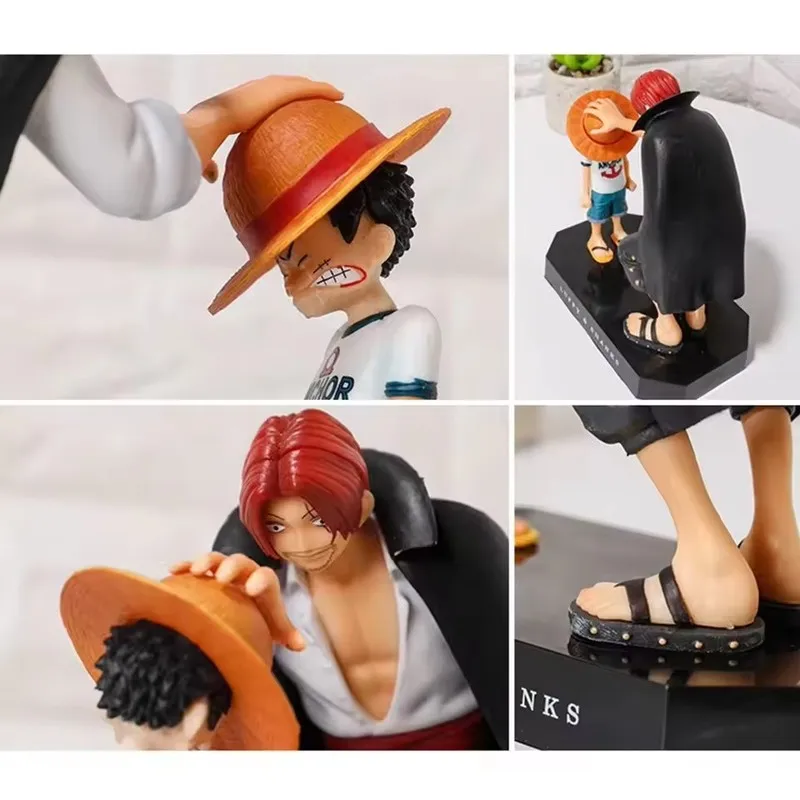 18 cm une pièce Anime Figure quatre empereurs tiges chapeau de paille Luffy Figurine d'action une pièce Sabo Ace Sanji Roronoa Zoro Figurine