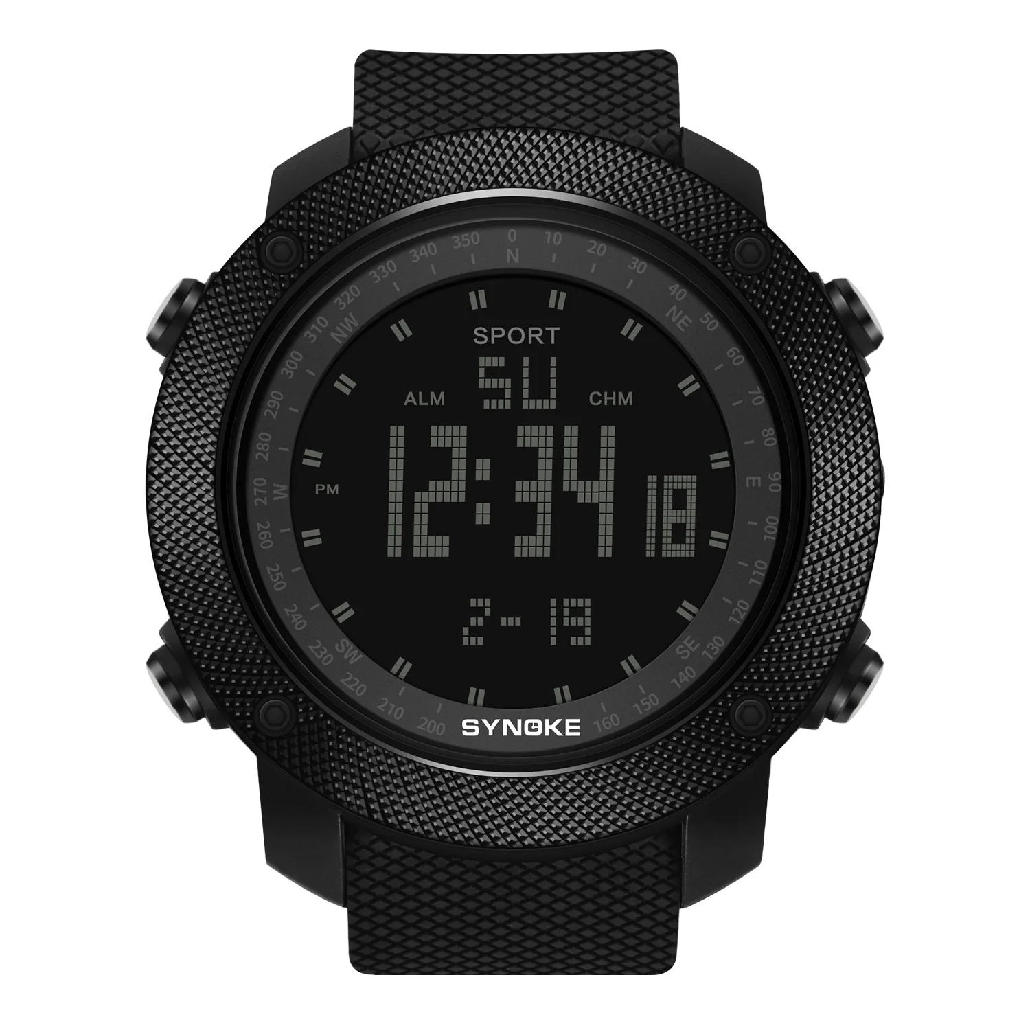 Men\'s sport Digital Watch Hours Running Swimming Military Army watches 50M waterproof Split Time Multifunction SYNOKE Brand