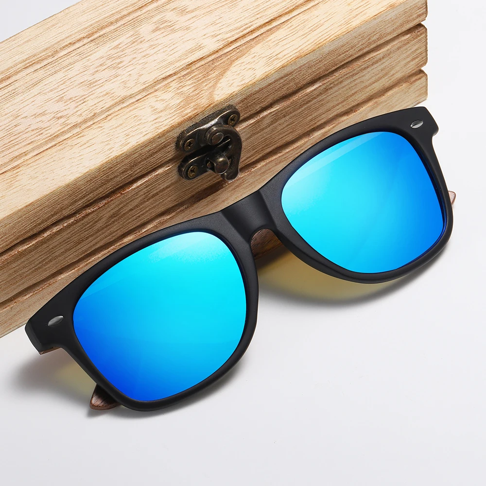 XSW Brand Walnut Wooden Polarized Men's Sunglasses WomenOculos de sol Masculino S7061h