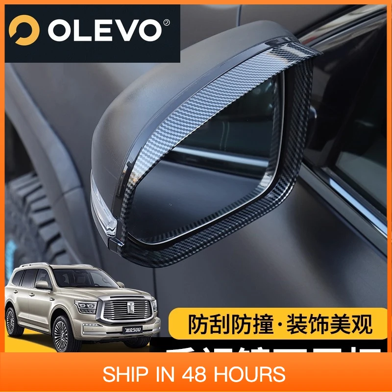 

Rearview mirror rain eyebrow frame for Great Wall GWM WEY TANK 500 Tank500hi4t Tank500hi4z 2023 2024 2025 Accessories