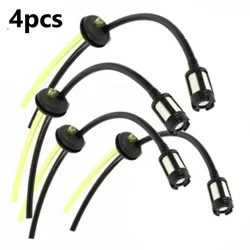 4PCS Trimmer Brush Cutter Fuel Hose Pipe With Tank Filter Garden Power Tool Parts Suit For Petrol Petrol Soft Flexible Pipe