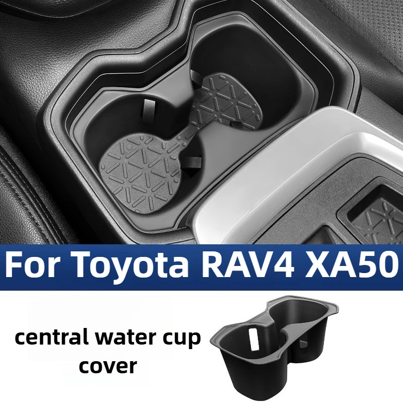 

Center Console Cup Holder For Toyota RAV4 XA50 Accessories 2026/2025 Eco-TPE Non-Slip Shock-Absorbing Storage Durable 2020-2024