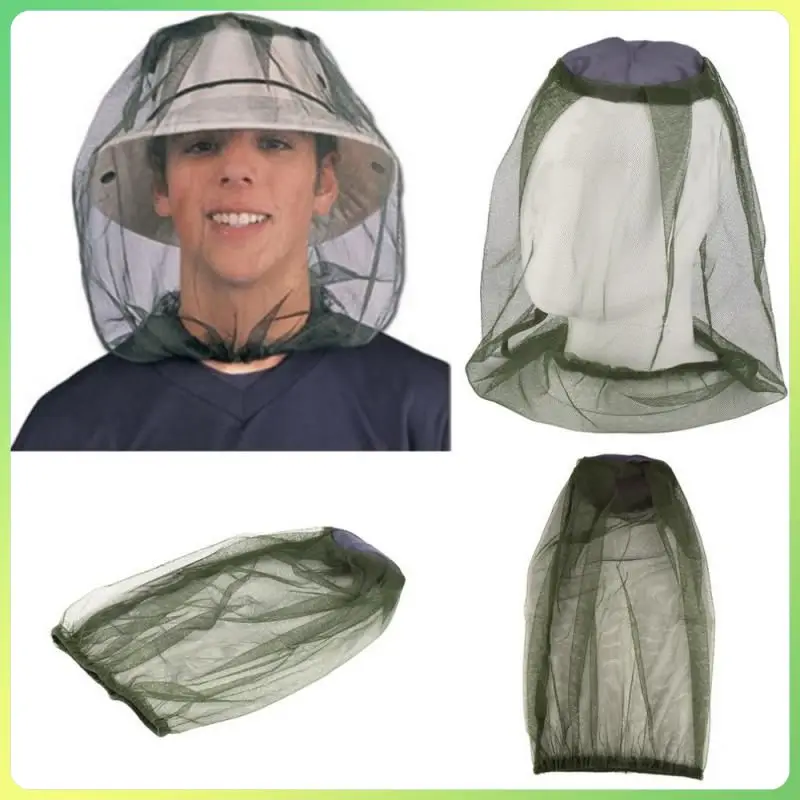 Outdoor Fishing Cap Bushcraft  Anti Mosquito Insect Hat Fishing Bug Mesh Head Net Face Protector Hiking Men Women Camping Hats