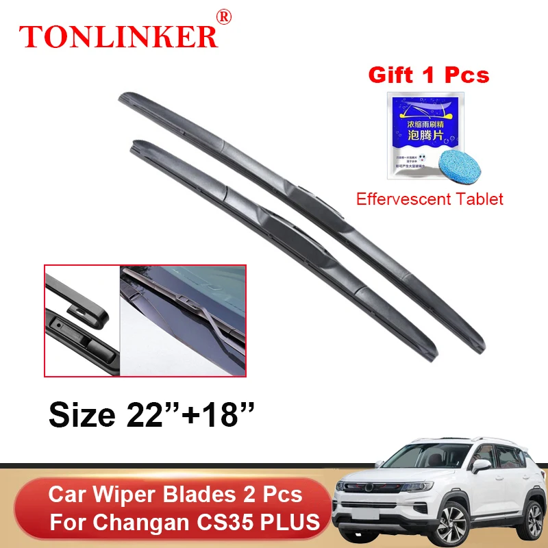 

TONLINKER Car Wiper Blades For Changan CS35 PLUS 2019 2020 2021 2022 Car Accessories Front Windscreen Wiper Blade Brushes Cutter