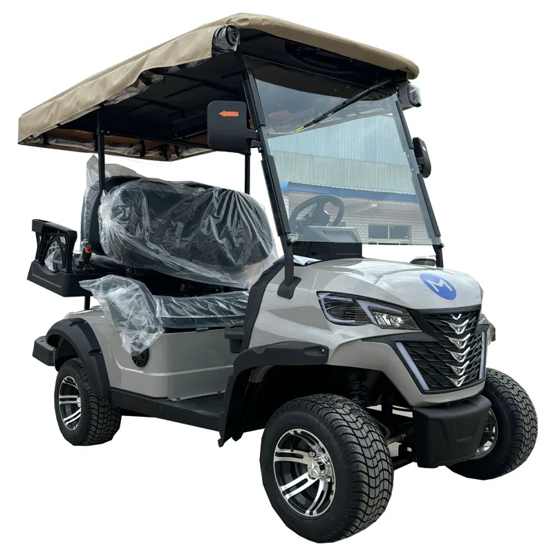 Made in China New Energy Environmental Protection Electric Four Wheel Golf Cart 48V Lithium Battery 2+2 Seat Luxury Hunting Car