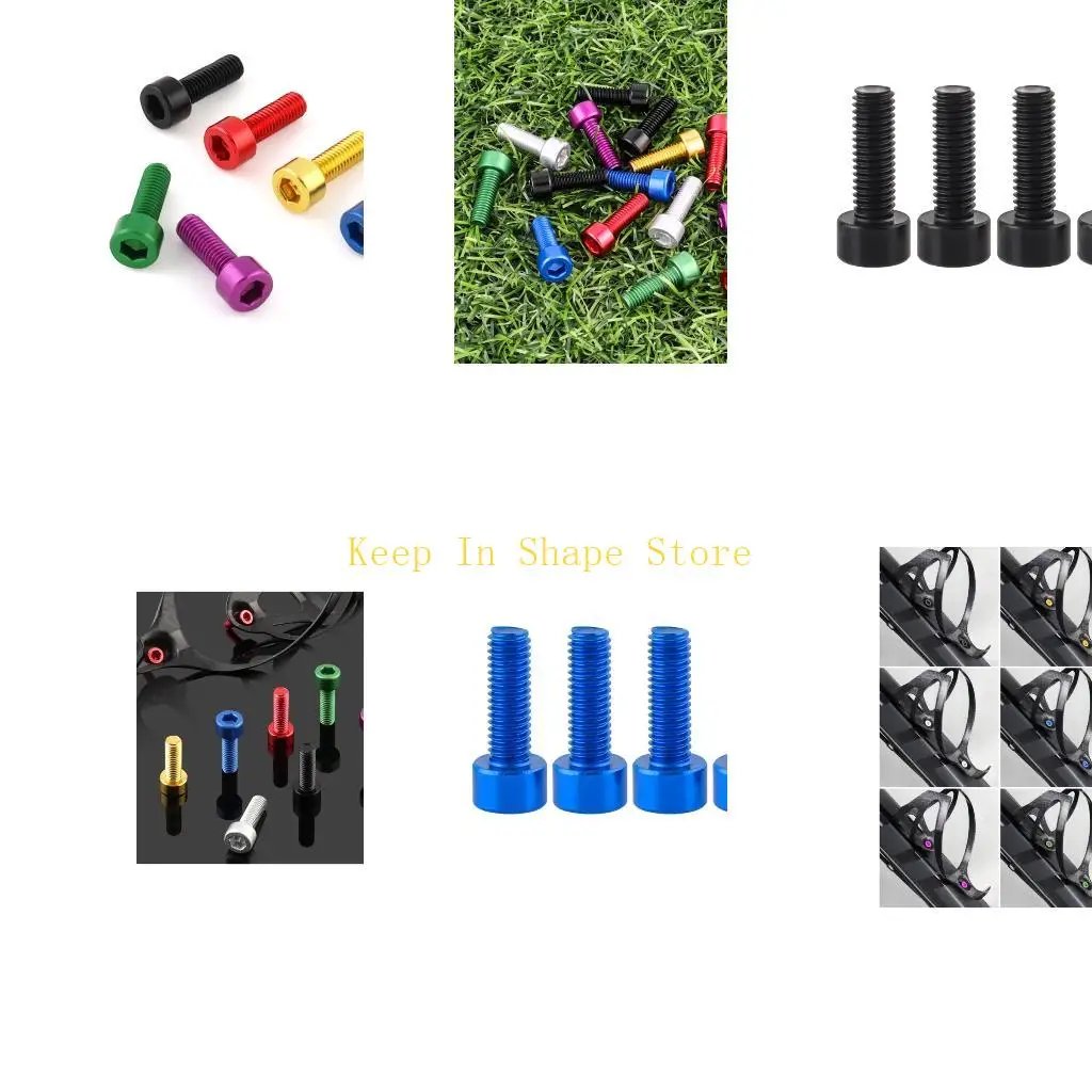 

U1JC 4 шт. высокопрочный держатель для велосипедных бутылок, болт для крепления бутылок, винты, аппаратная часть