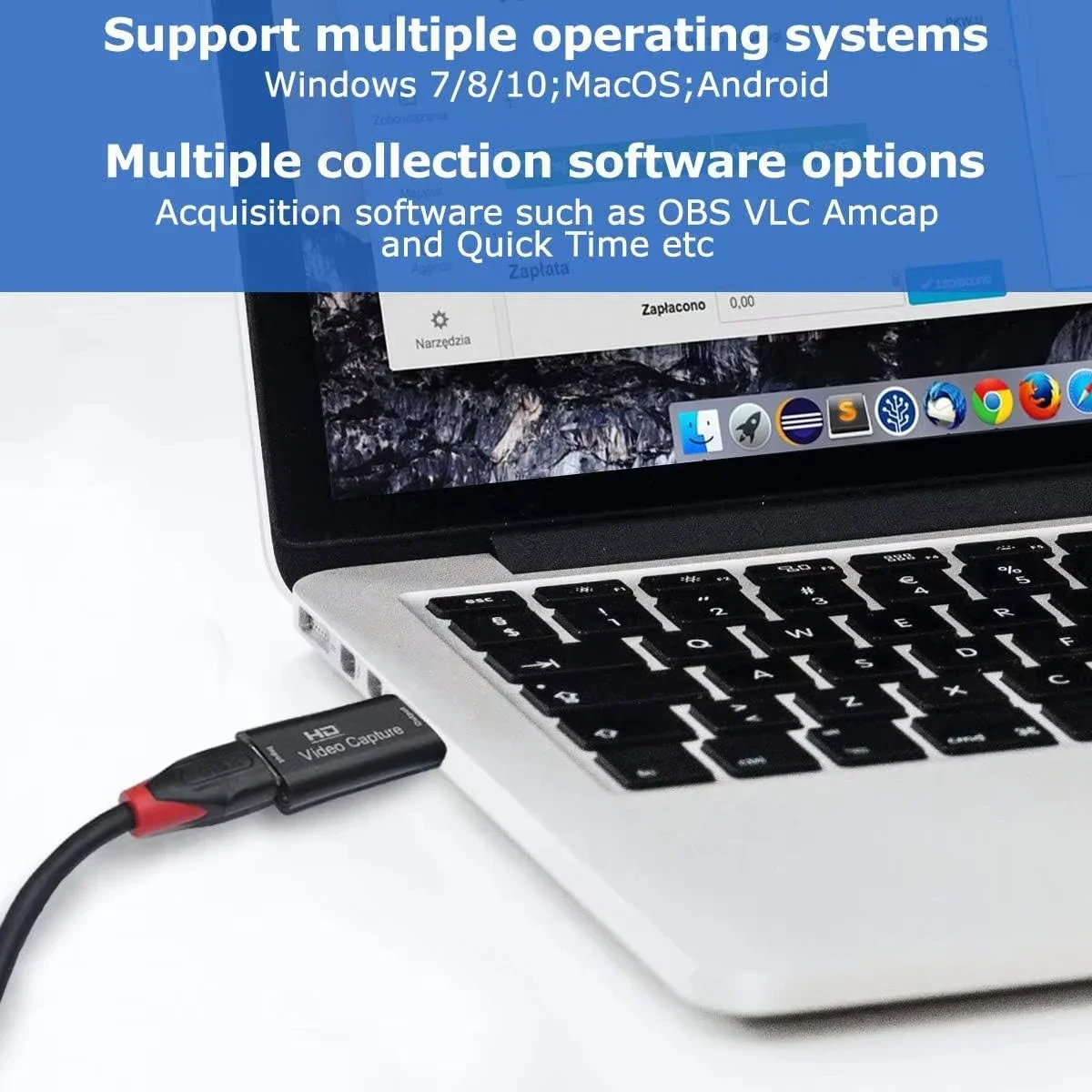 4K HDMI Compatible Video Capture Card USB 2 0 1080P Recorder Streaming Board For PS4 Game DVD Camera