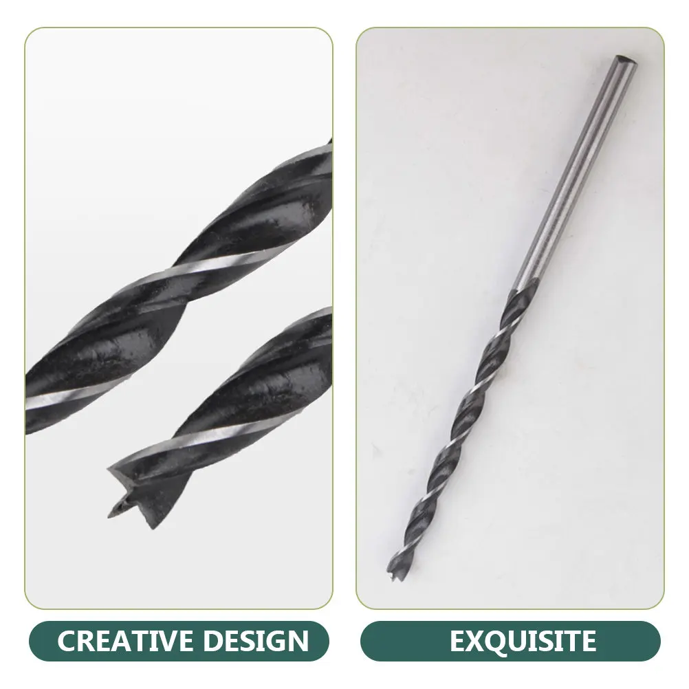 1-セット木工ドリルビットセット高級鋼-3-点位置決めスパイラルチップフルート木工大工ドリルビットプラスチック用