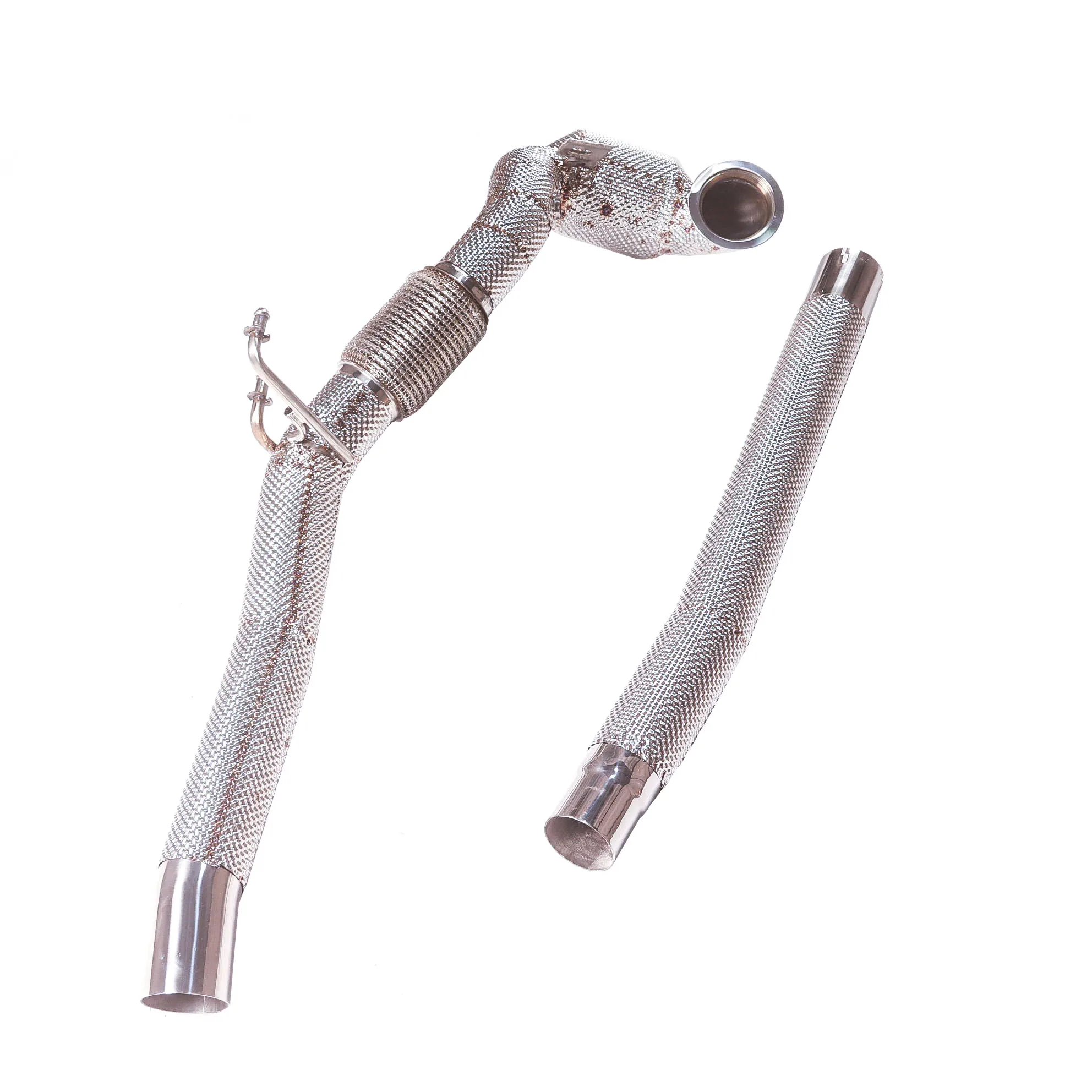 [Custom product] For 18 Audi S3 2.0 Quattro exhaust system four exhaust pipes with cat down exhaust pipe with insulation