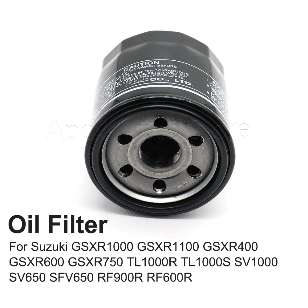 

Motorcycle Oil Filter For Suzuki GSXR1000 GSXR1100 GSXR400 GSXR600 GSXR750 TL1000R TL1000S SV1000 SV650 SFV650 RF900R RF600R