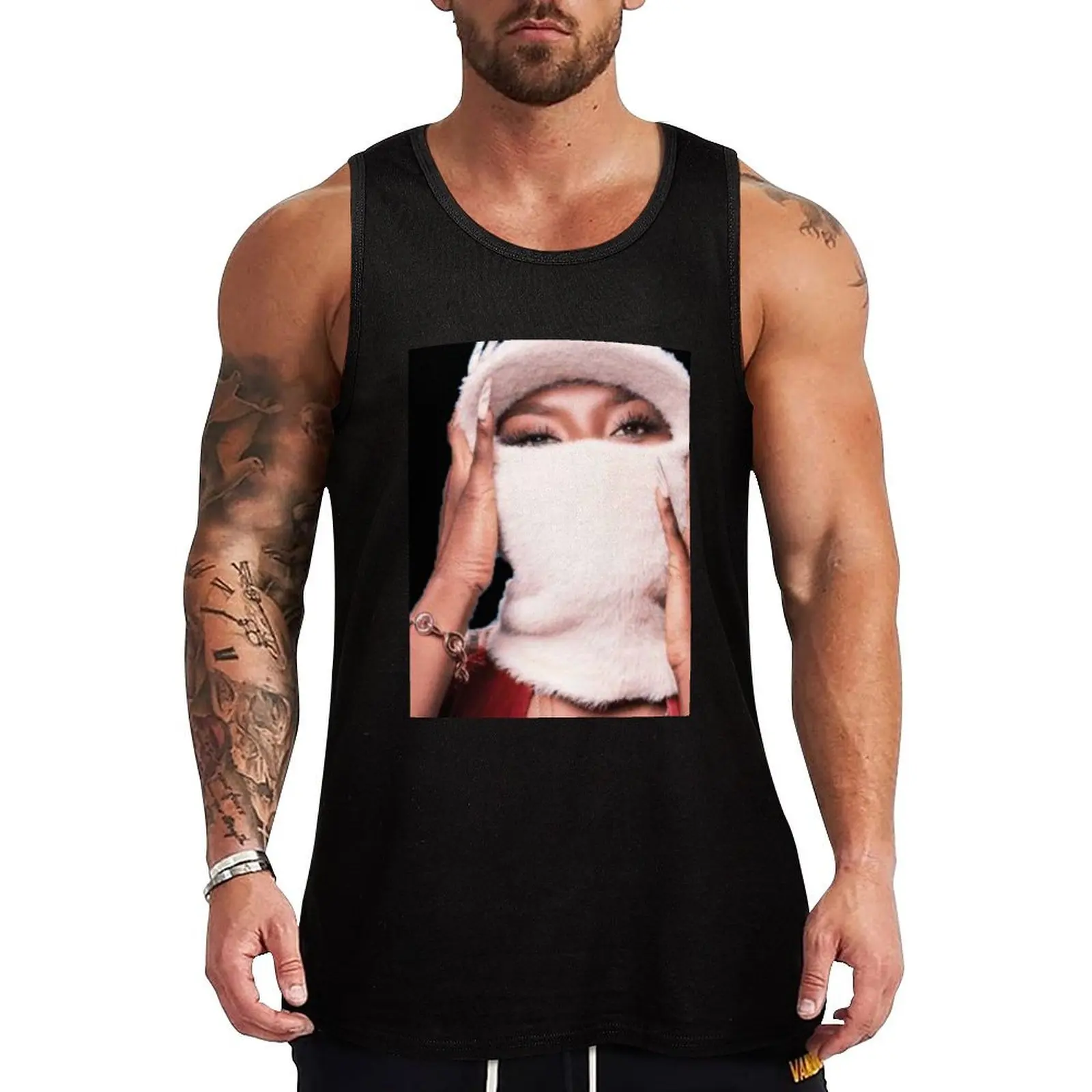 AYA NAKAMURA NDK Tank Top Geometric Print Tank Top Modern Graphic Sleeveless
