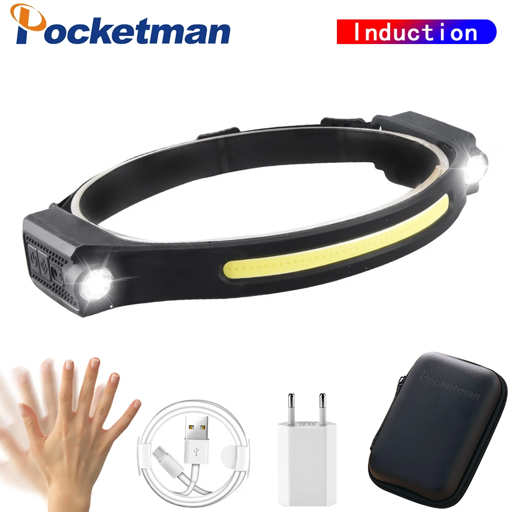 

LED Headlamp Induction Headlamp LED Head Lamp Super Bright LED Head Lamp Super Bright Built-in Battery LED Headlight