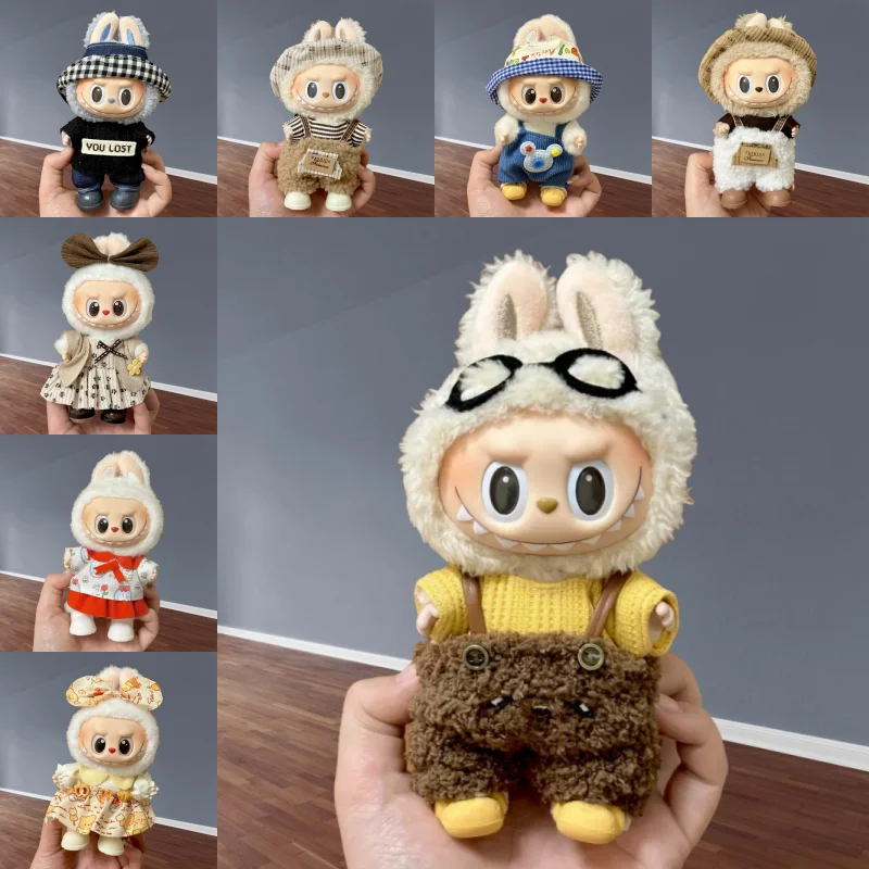 

New mini plush doll clothing accessories Suitable for Labubu V1 V2 new clothing accessories