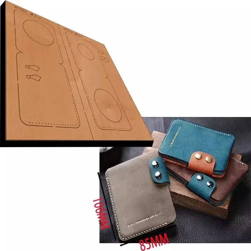 Steel Rule Die Cut For Slim Wallet Mini Leather Credit Card Holder DIY Gift Women Men Cardholder