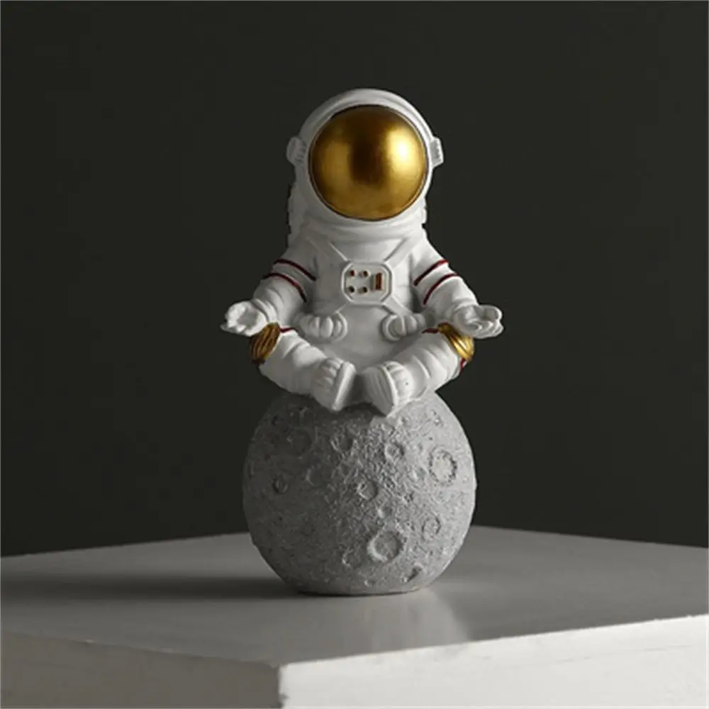 Home Decor   Astronaut Figurines Cosmonaut Statues Miniatures Gift Astronaut Model Spaceman Moon Sculpture Decorative