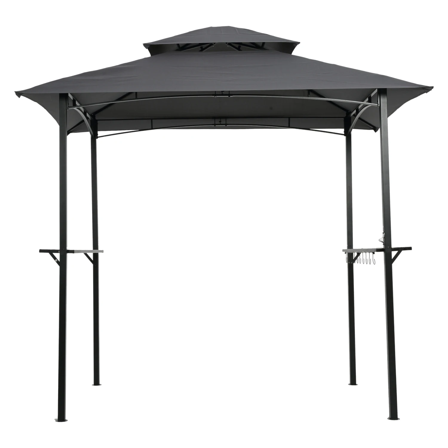 

8x5Ft Grill Gazebo Replacement Canopy,Double Tiered BBQ Tent Roof Top Cover