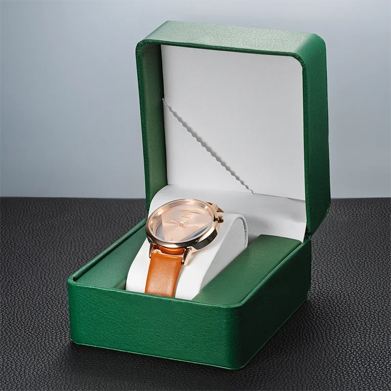 

Коробка для хранения часов из искусственной кожи, витрина для одиночных часов, наручные часы, держатель для часов, дорожный органайзер для ювелирных изделий, часов для мужчин, подарок
