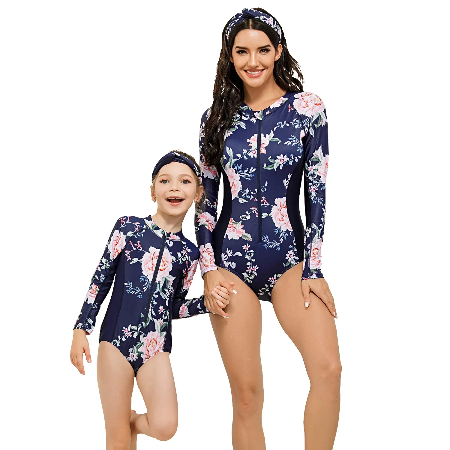 Rash Guard Kids Family Surf Mother Daughter Toddler Girl Rashguards Set Quick Dry Long Sleeve Diving Suit Rashguard For Kids