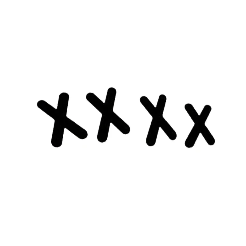 

16 * 5.4cm XXXX Incorrect Shaped Window Bumper Novelty JDM Drift Decoration Accessories Vinyl Car Stickers