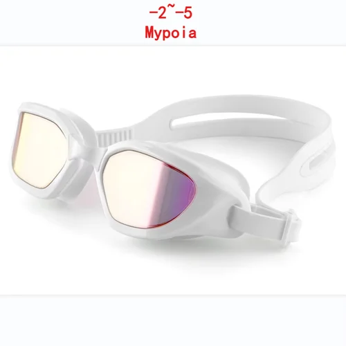 Imagen 2 del producto Gafas de natación para miopía para hombres y mujeres, gafas de piscina, gafas impermeables para deportes acuáticos, gafas ópticas antivaho