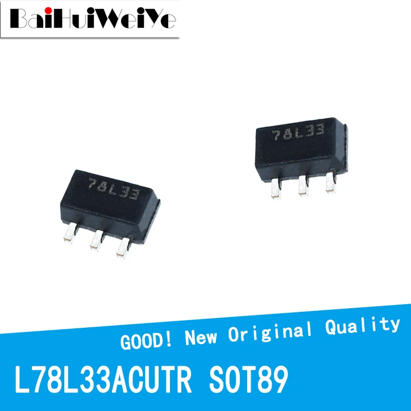 10PCS/LOT L78L33ACUTR L78L33AC L78L33 78L33 Three Terminal Regulator SOT-89 SOT89 New Original IC Chipset Good Quality