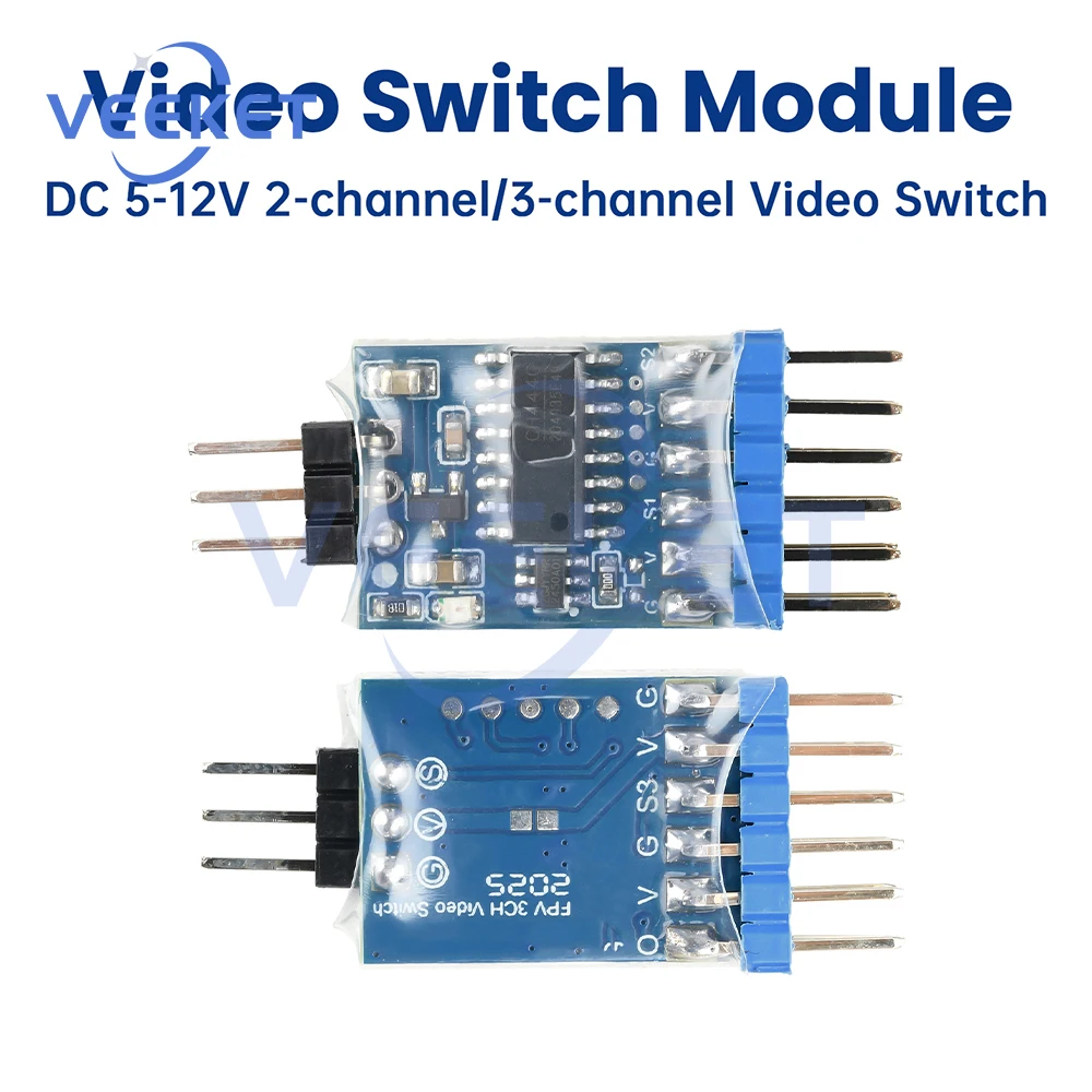 

DC 5-12V 2/3 Channel PWM Video Switcher Video Switch Module for FPV Crossover Camera