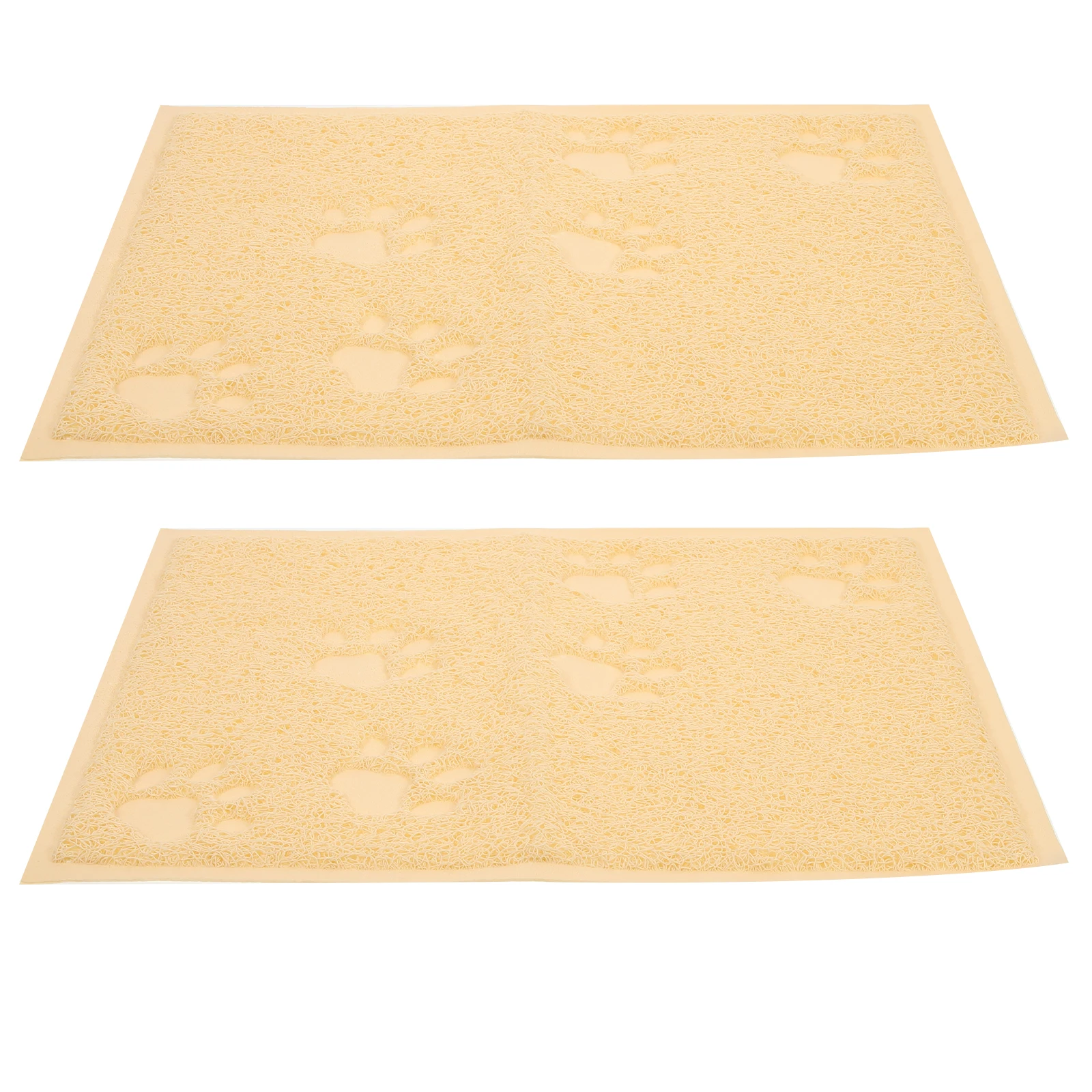 

2Pcs Pet Mat PVC Cat Litter Pad Kitten Anti slip Cushion Indoor Non slip Claw Design Durable Safe Easy Cleaning Long Lasting