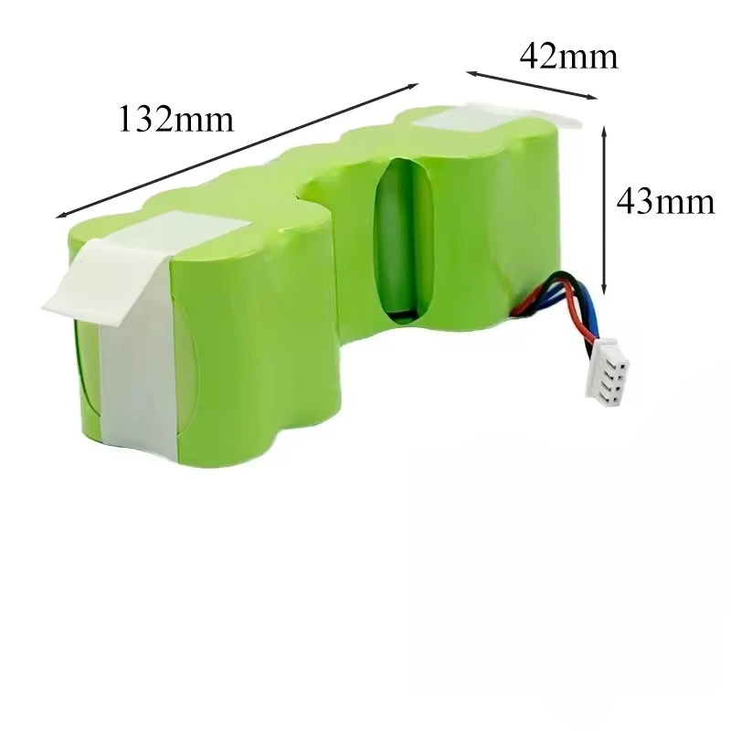 12V Ni-MH Battery Replacement for Ecovacs 10001568 10002167 DD3G DD4G DE5G DD35 DG710 DM88 ZJ1517-HFR Robotic Vacuum Cleaner