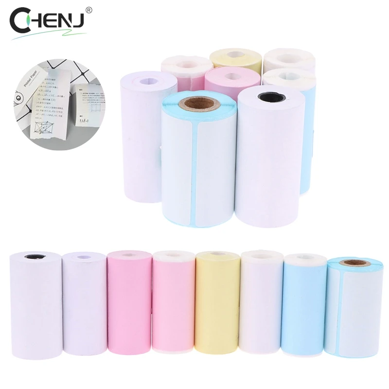 1pcs Mini Printer Paper Self-adhesive Thermal Papers HD Color Label Printers Photo Inkless Printing